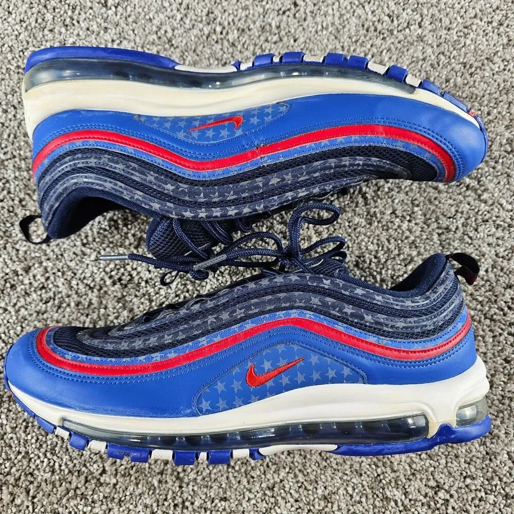 Mens 11.5 Nike Air Max 97 City Pride Dallas Away Running Basketball Sneaker